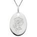 Sterling Silver Birth Bloom Pendant Cosmos - October