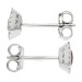 18ct White Gold Diamond & Ruby Earrings