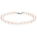 9ct White Gold Round Cultured River Pearl 6-6.5mm Bracelet