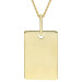 9ct Yellow Gold Plaque Pendant
