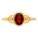 9ct Gold Garnet Celtic Dress Ring