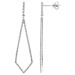 18ct White Gold Diamond Contemporary Drop Earrings
