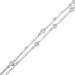 9ct White Gold Diamond Double Layered Bracelet