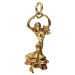 9ct Yellow Gold Flamenco Dancer Charm