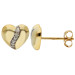 9ct Yellow Gold Heart Earrings
