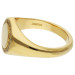 18ct Yellow Gold Diamond Signet Ring