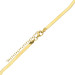 Yellow Gold Plated Flat Herringbone Chain Necklace