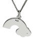 Sterling Silver & Diamond Children's Rainbow Necklace