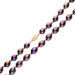 9ct Yellow Gold Black Rice Pearl Necklace