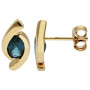 9ct Yellow Gold Sapphire Twist Jewellery Set