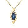 9ct Yellow Gold Sapphire Twist Jewellery Set