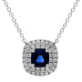 18ct White Gold Diamond & Sapphire Jewellery Set