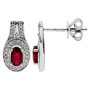 18ct White Gold Ruby & Diamond Fancy Jewellery Set