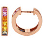 9ct Rose Gold Rainbow Sapphire Jewellery Set