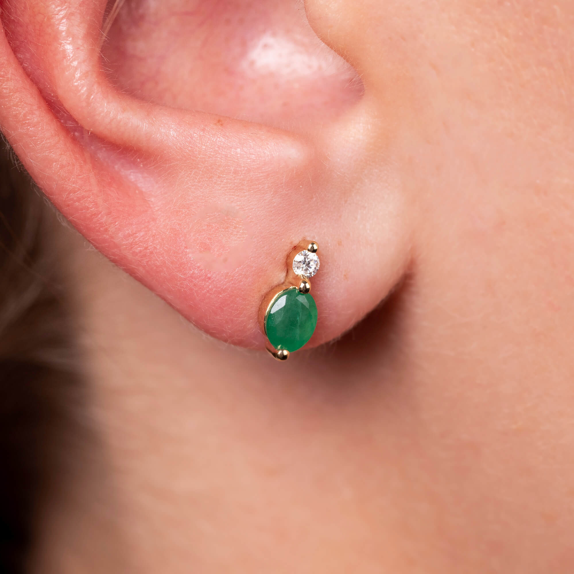 Youbella Green Gold-plated Stone-studded Leaf Shaped Drop Earrings |  Ybear32541